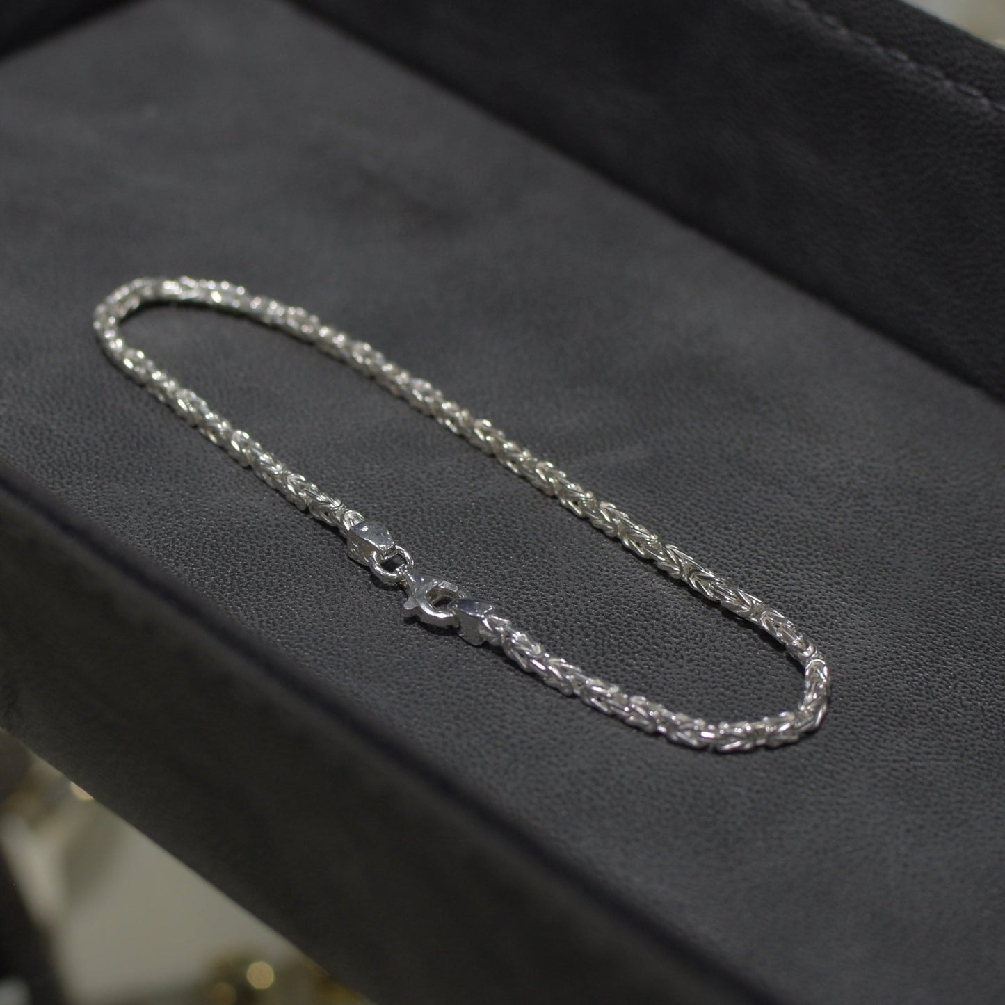 2,3mm Königskettenarmband 925er Silber