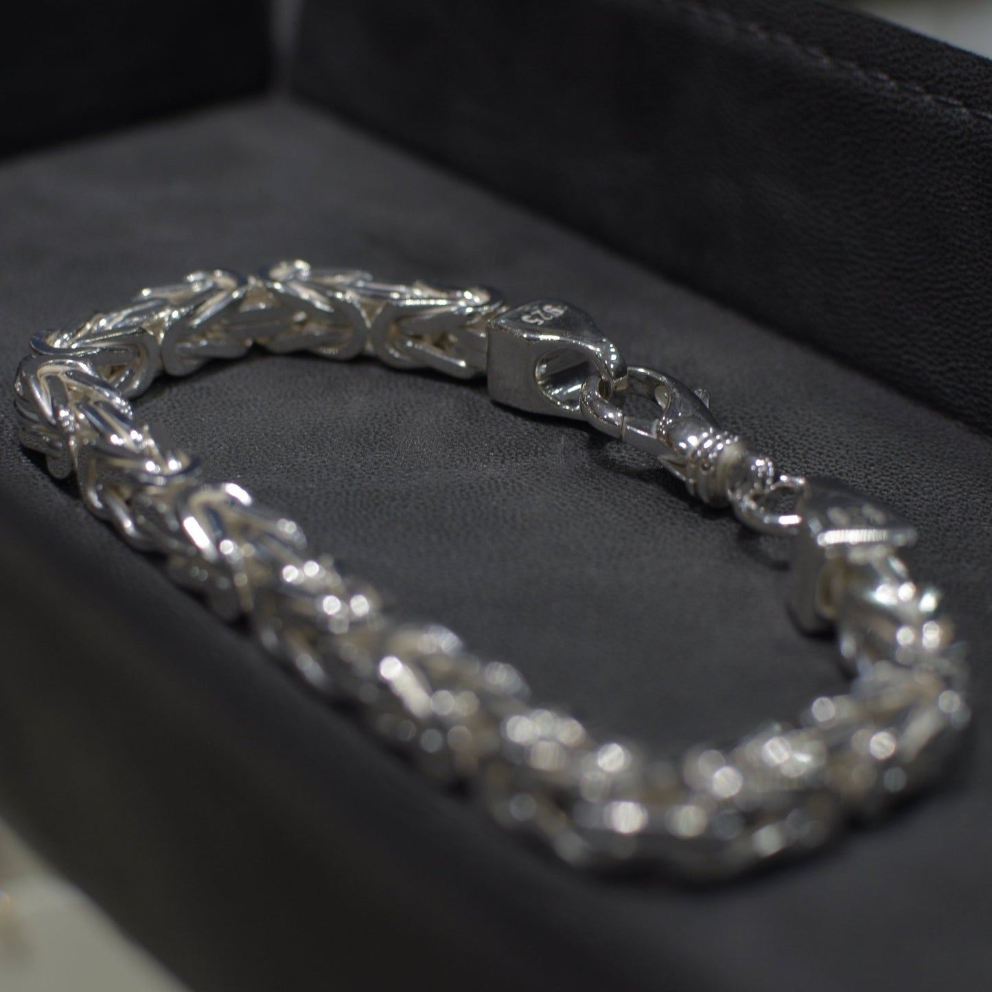 8mm Königskettenarmband 925er Silber