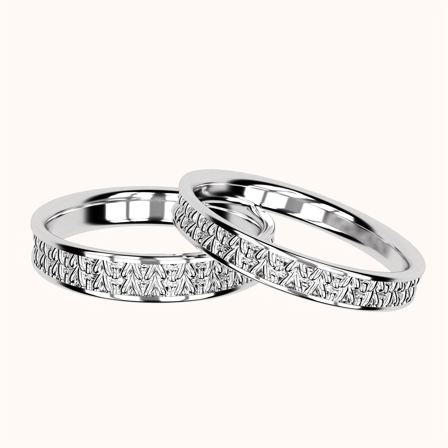 4mm Fisherman's Stitch Ring – Crochet Collection (925 Sterling Silber)