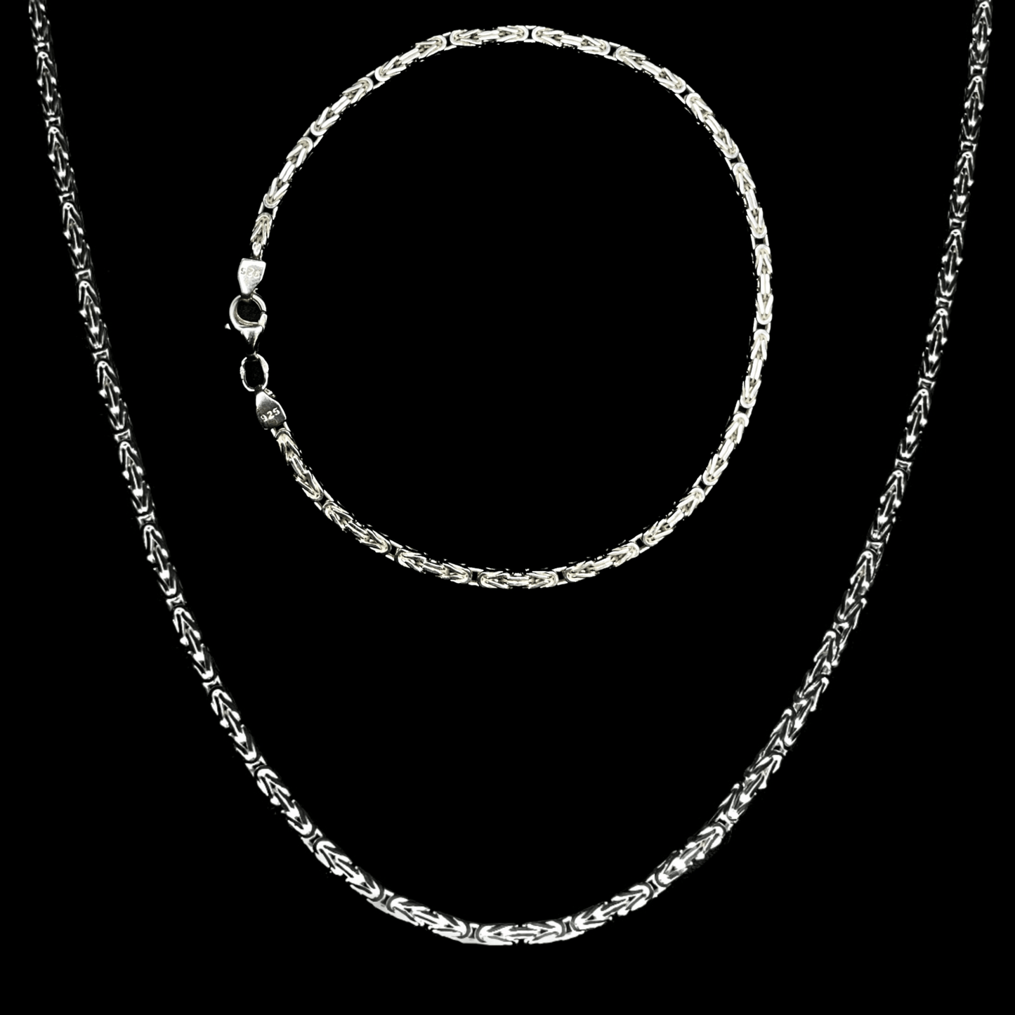 Set aus 2,3mm Königskette & -armband