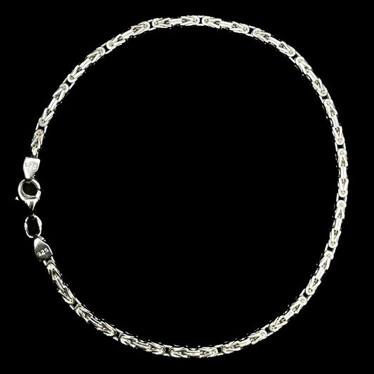 2,3mm Königskettenarmband 925er Silber
