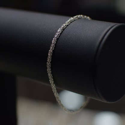 2,3mm Königskettenarmband 925er Silber