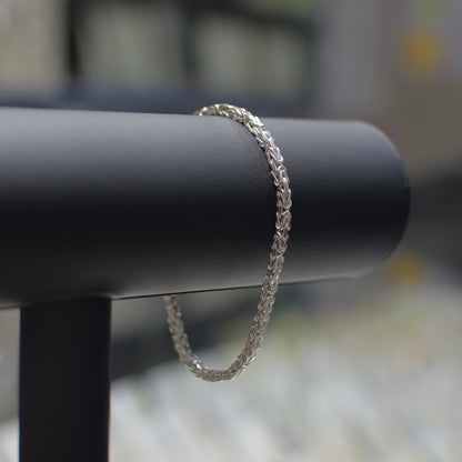 3,1mm Königskettenarmband 925er Silber
