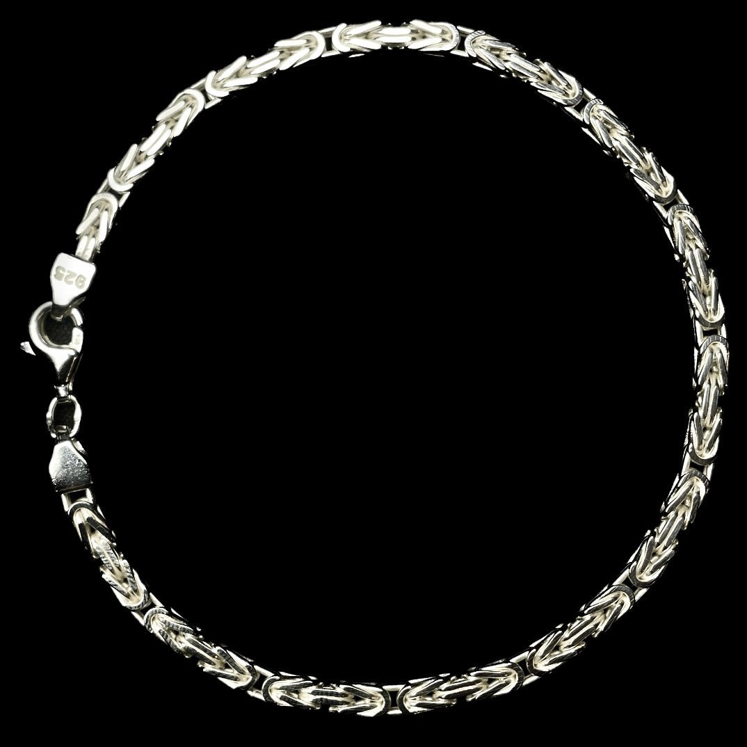 3,1mm Königskettenarmband 925er Silber