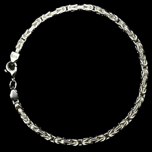 3,1mm Königskettenarmband 925er Silber
