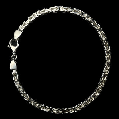 3,9mm Königskettenarmband 925er Silber