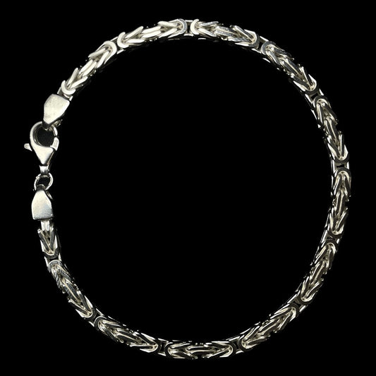 3,9mm Königskettenarmband 925er Silber