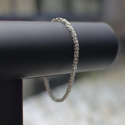 3,9mm Königskettenarmband 925er Silber