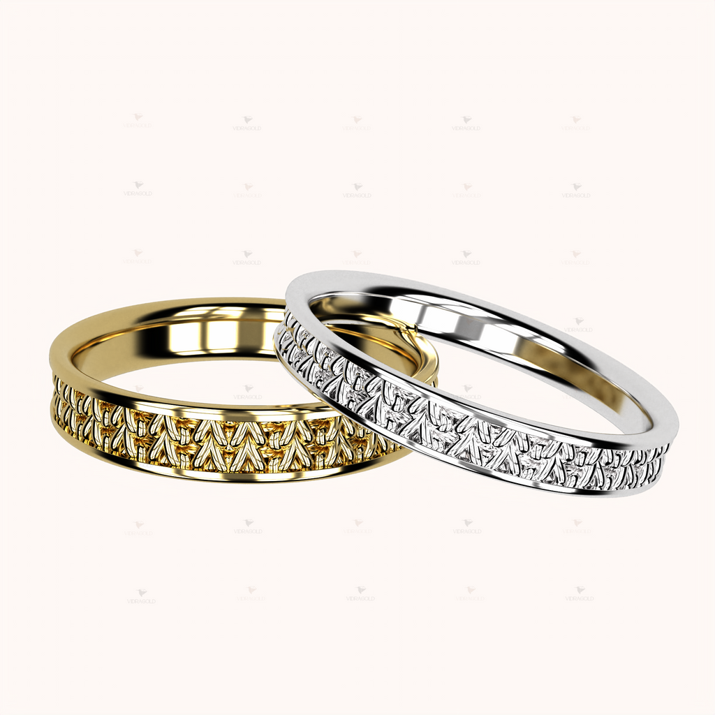 3mm Fisherman’s Stitch Ring – Crochet Collection (14k Gold)