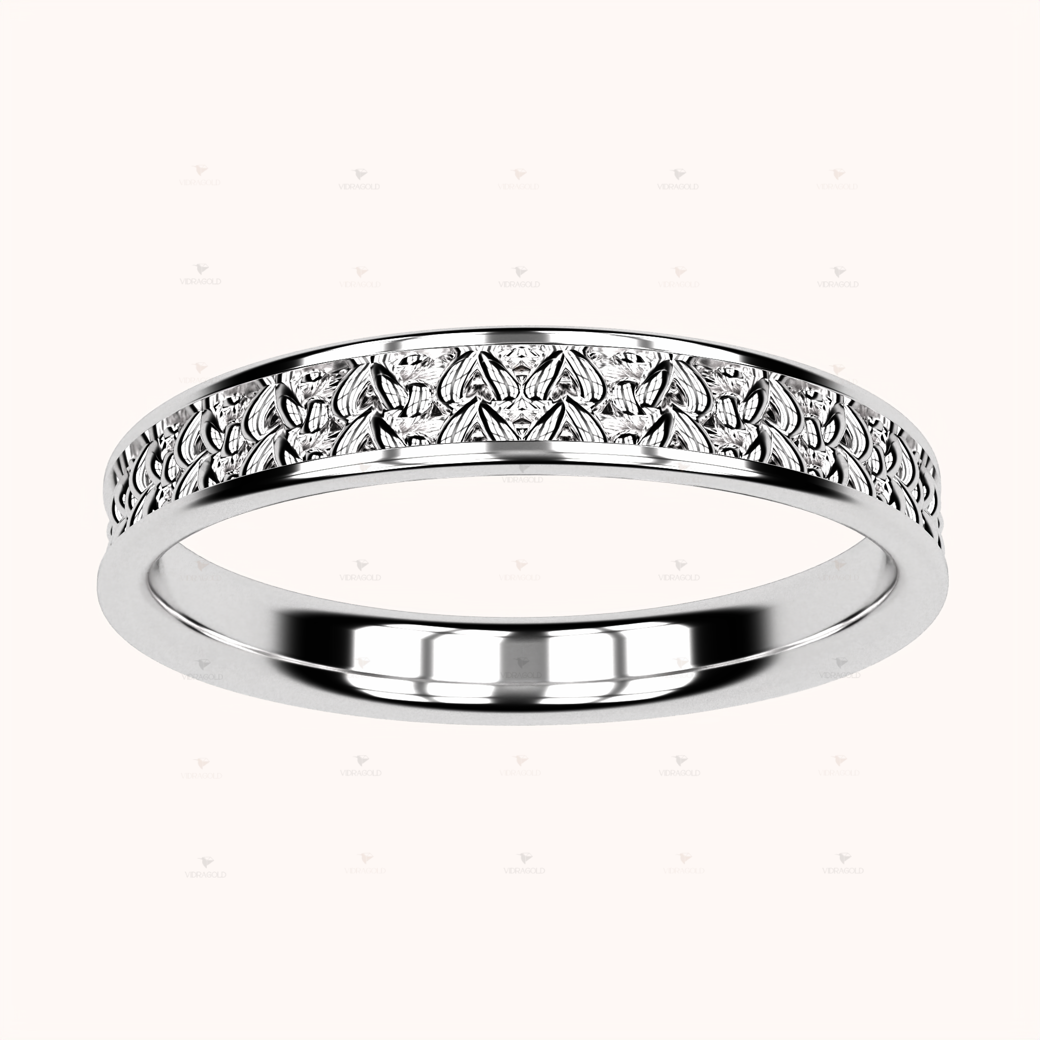 3mm Fisherman’s Stitch Ring – Crochet Collection (14k Gold)