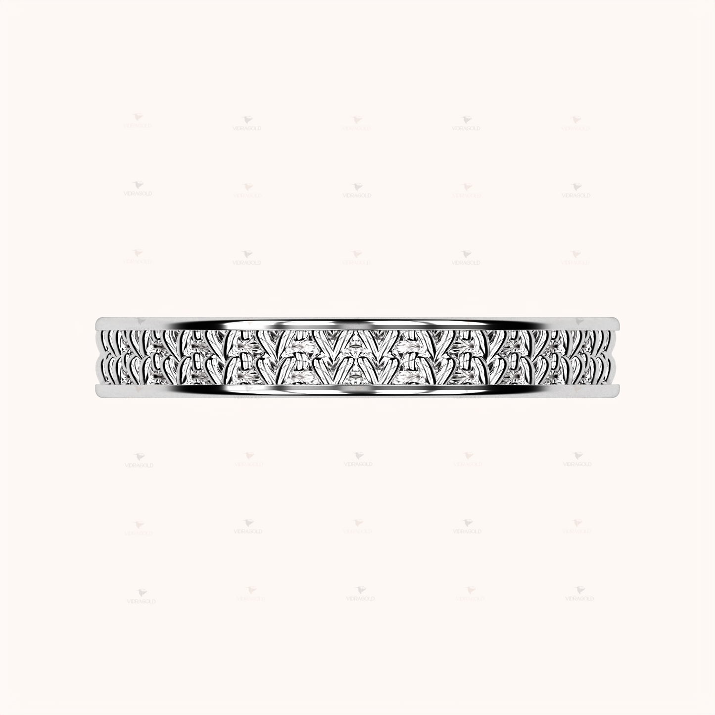 3mm Fisherman’s Stitch Ring – Crochet Collection (14k Gold)