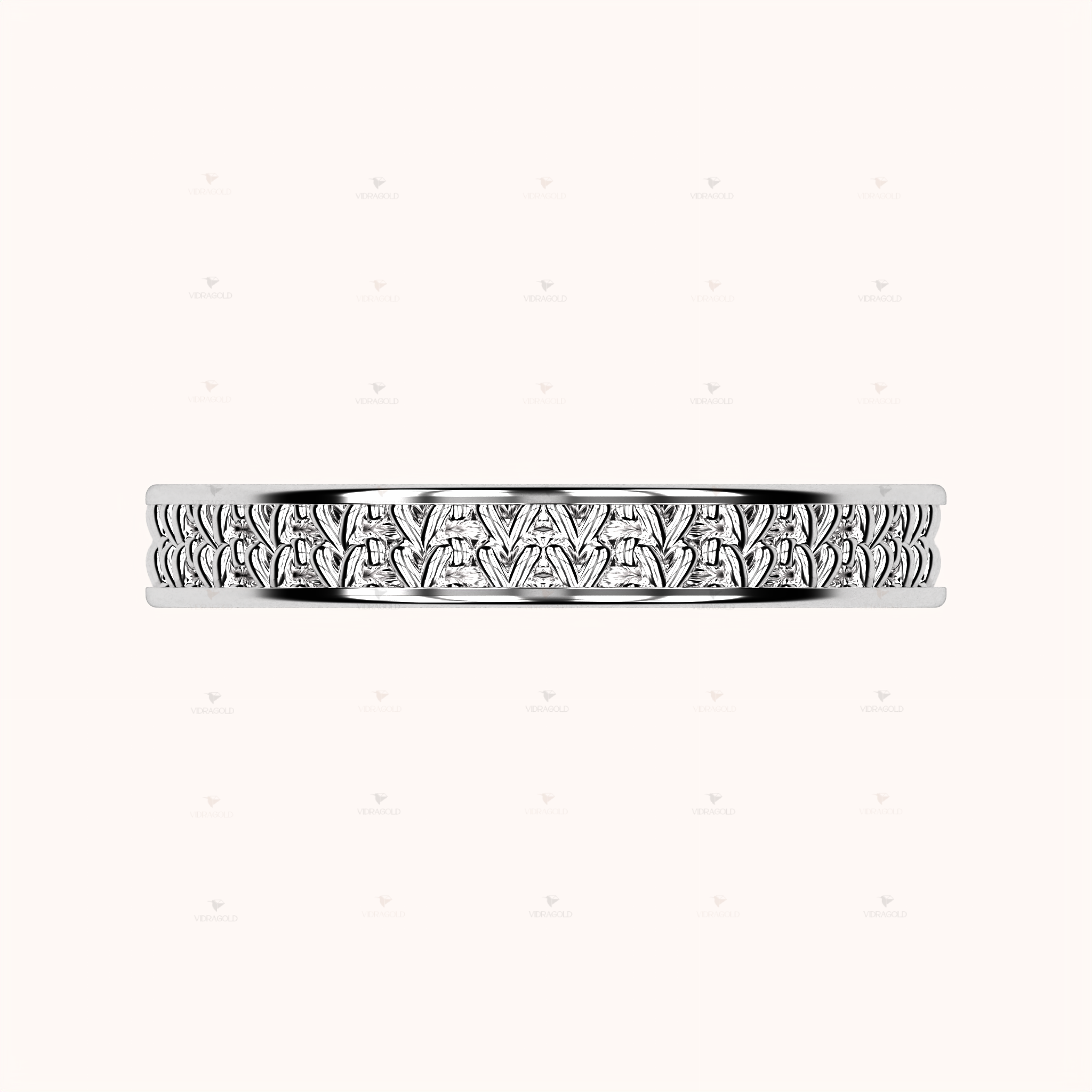 3mm Fisherman’s Stitch Ring – Crochet Collection (14k Gold)