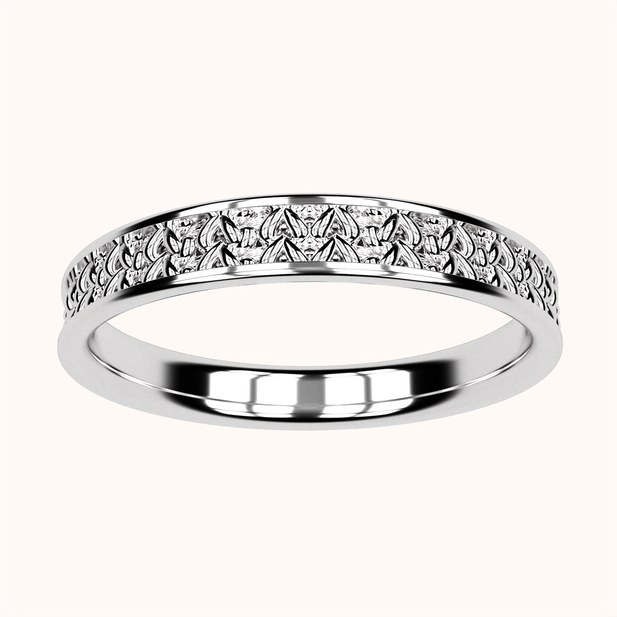 3mm Fisherman’s Stitch Ring – Crochet Collection (14k Gold)