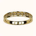 3mm Fisherman’s Stitch Ring – Crochet Collection (14k Gold)