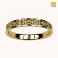 3mm Half Double Crochet Ring – Crochet Collection (14k Gold)