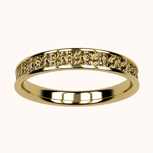 3mm Half Double Crochet Ring – Crochet Collection (14k Gold)