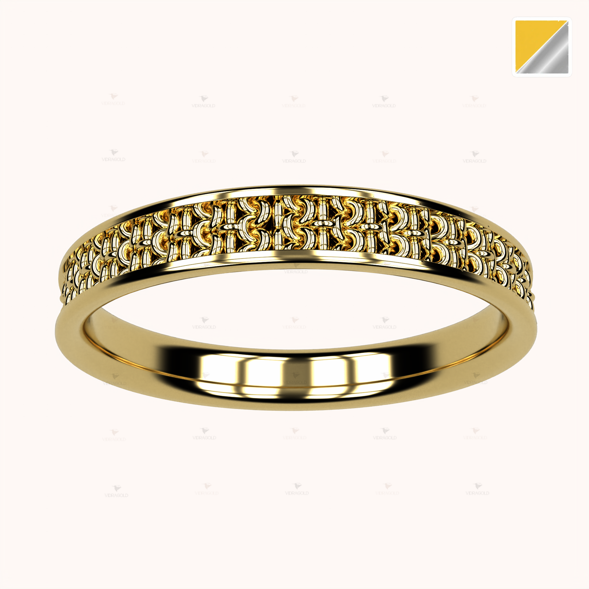 3mm Single Crochet Ring – Crochet Collection (14k Gold)
