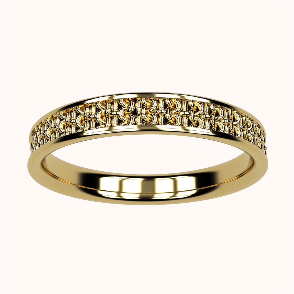 3mm Single Crochet Ring – Crochet Collection (14k Gold)