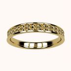 3mm Single Crochet Ring – Crochet Collection (14k Gold)