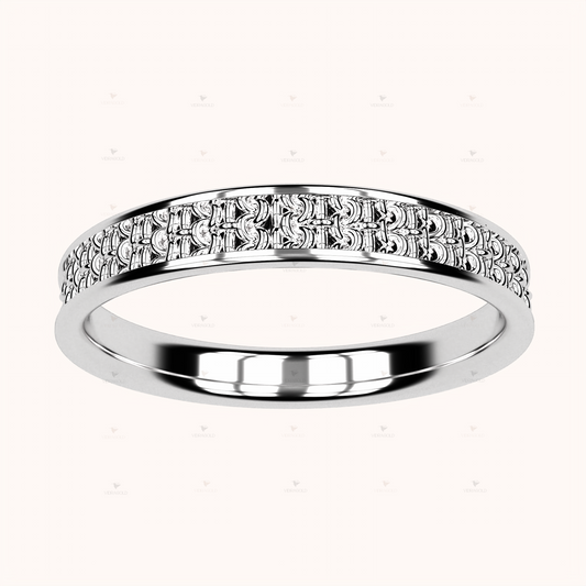 3mm Single Crochet Ring – Crochet Collection (925 Sterling Silber)