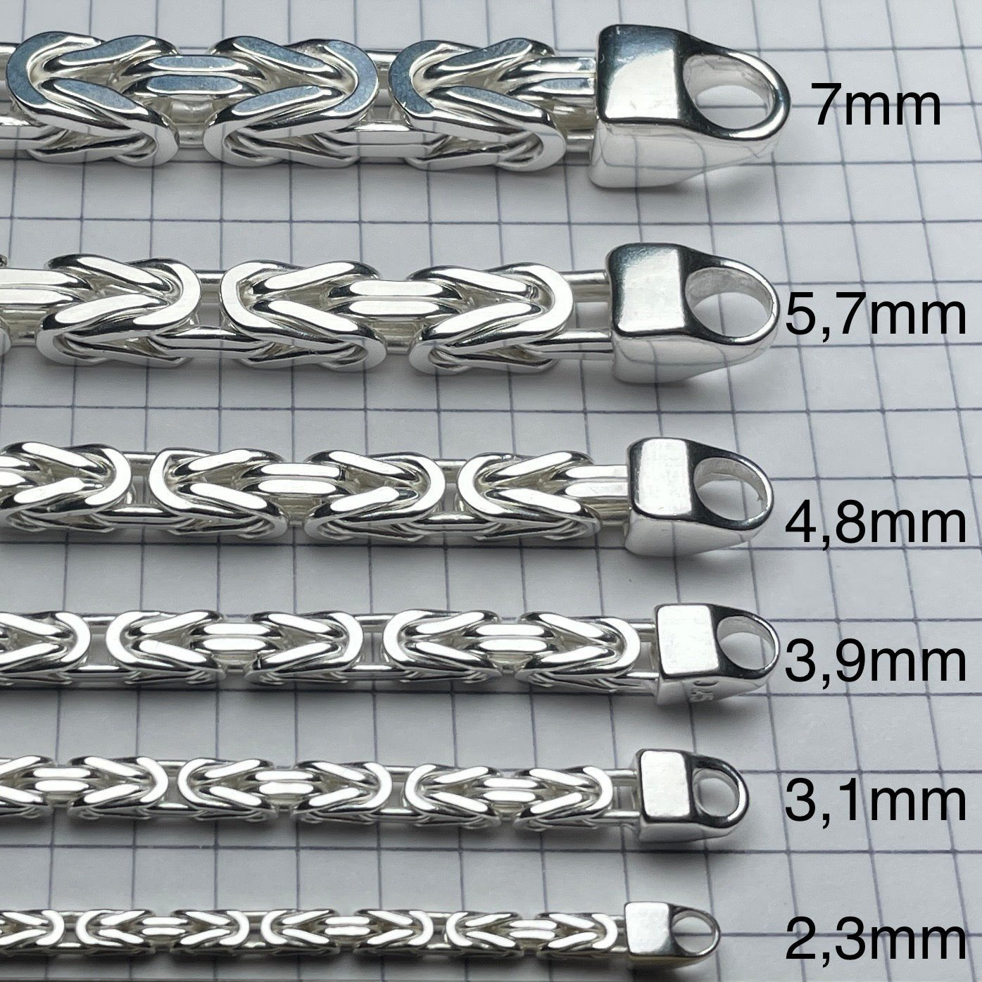 4,7mm Königskette 925er Silber