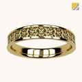 4mm Fisherman’s Stitch Ring – Crochet Collection (14k Gold)