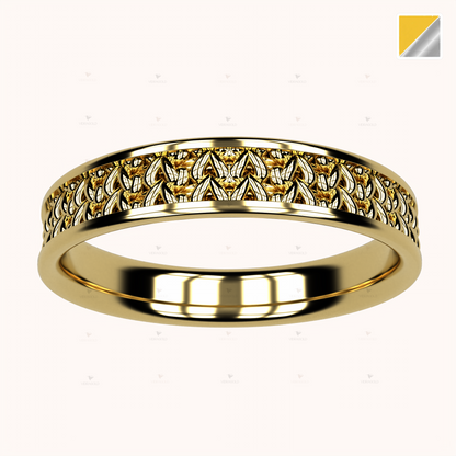 4mm Fisherman’s Stitch Ring – Crochet Collection (14k Gold)