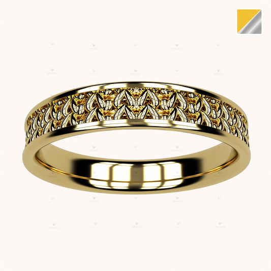 4mm Fisherman’s Stitch Ring – Crochet Collection (14k Gold)