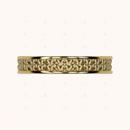 4mm Fisherman’s Stitch Ring – Crochet Collection (14k Gold)