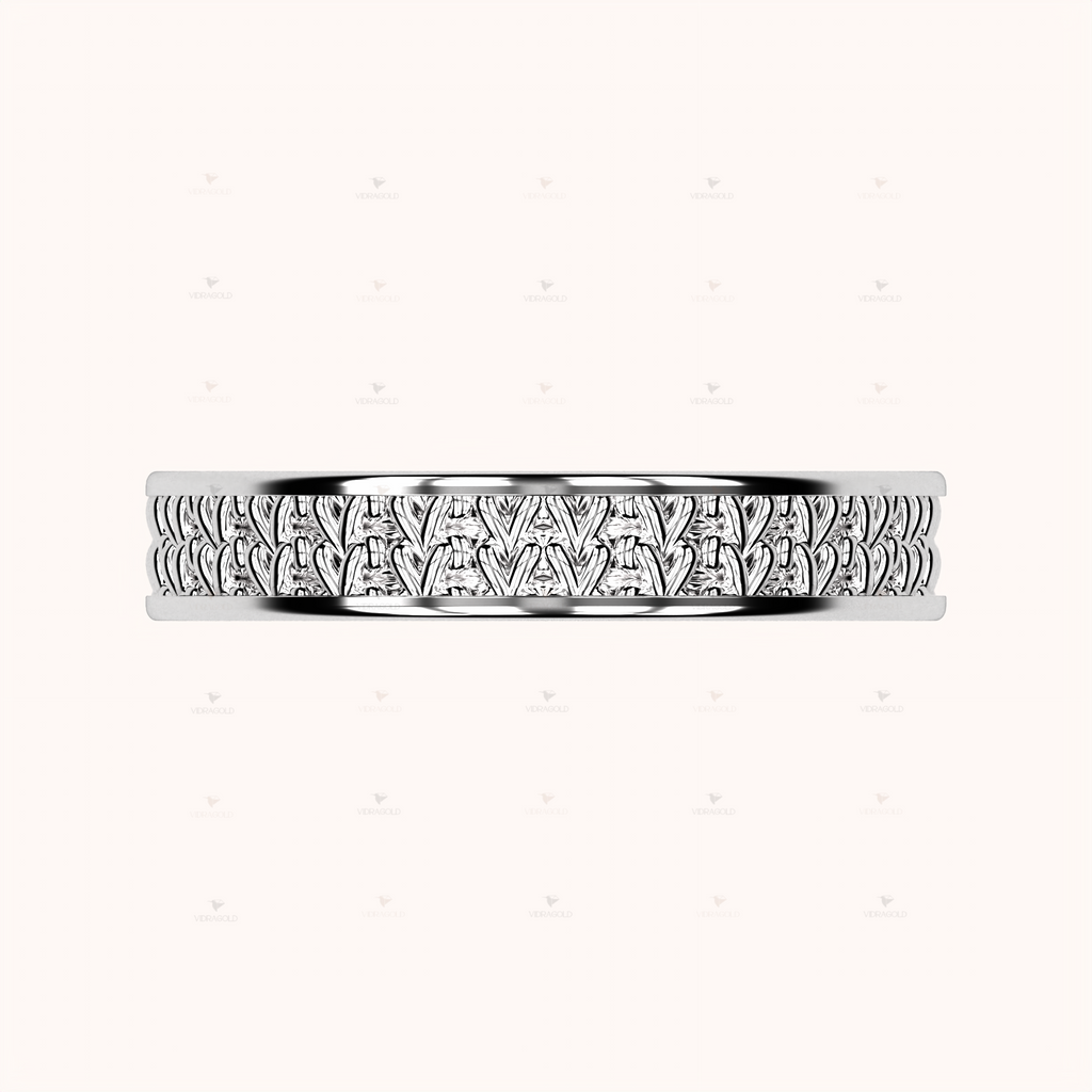 4mm Fisherman’s Stitch Ring – Crochet Collection (14k Gold)