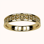 4mm Fisherman’s Stitch Ring – Crochet Collection (14k Gold)