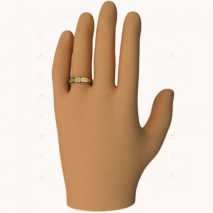 4mm Half Double Crochet Ring – Crochet Collection (14k Gold)