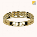 4mm Single Crochet Ring – Crochet Collection (14k Gold)