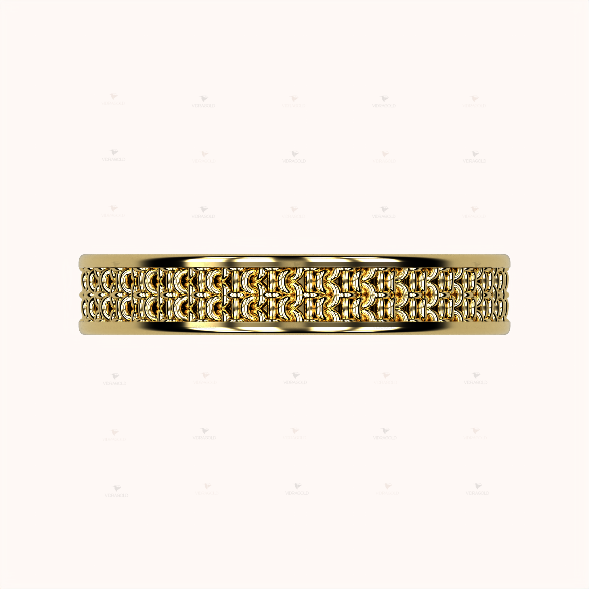 4mm Single Crochet Ring – Crochet Collection (14k Gold)