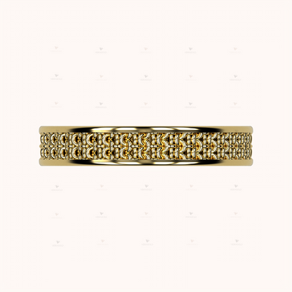 4mm Single Crochet Ring – Crochet Collection (14k Gold)