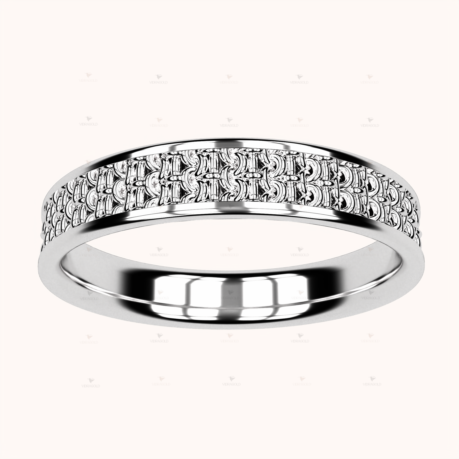 4mm Single Crochet Ring – Crochet Collection (14k Gold)