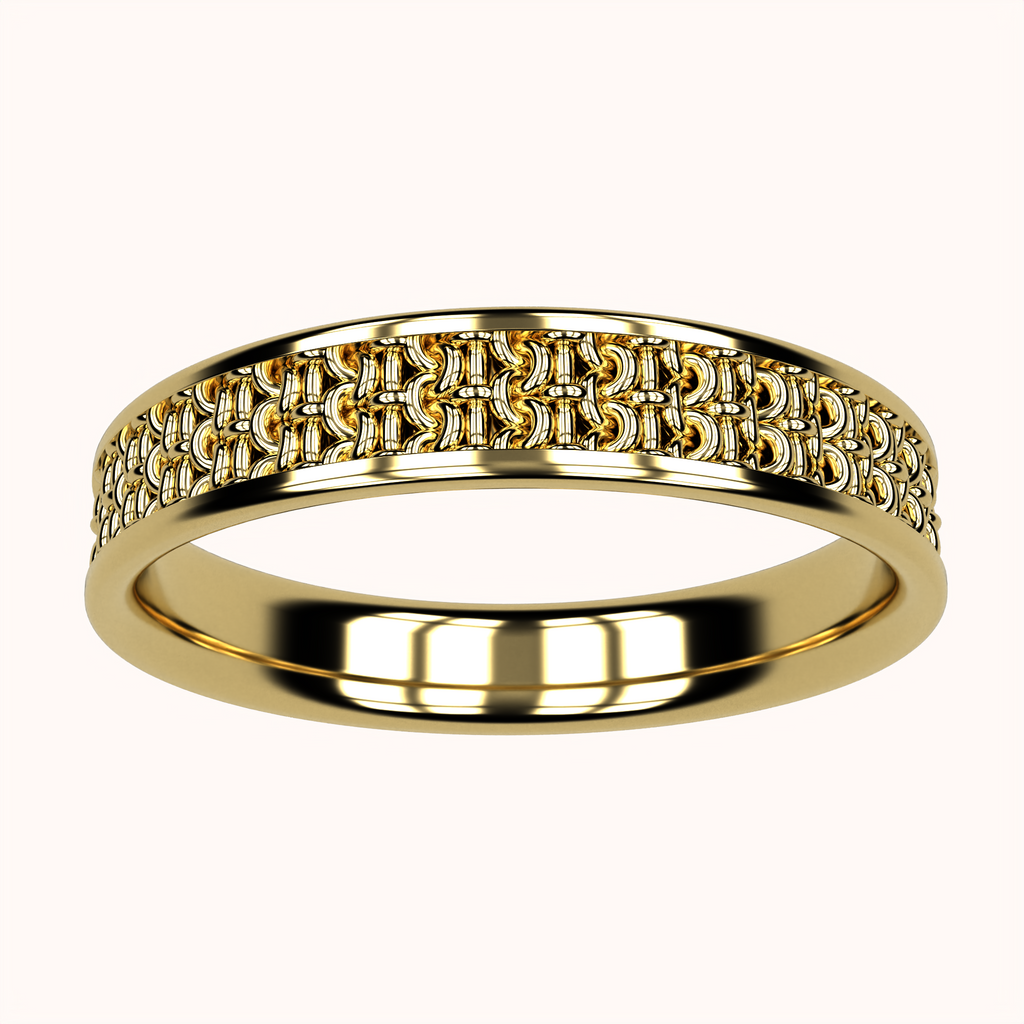 4mm Single Crochet Ring – Crochet Collection (14k Gold)