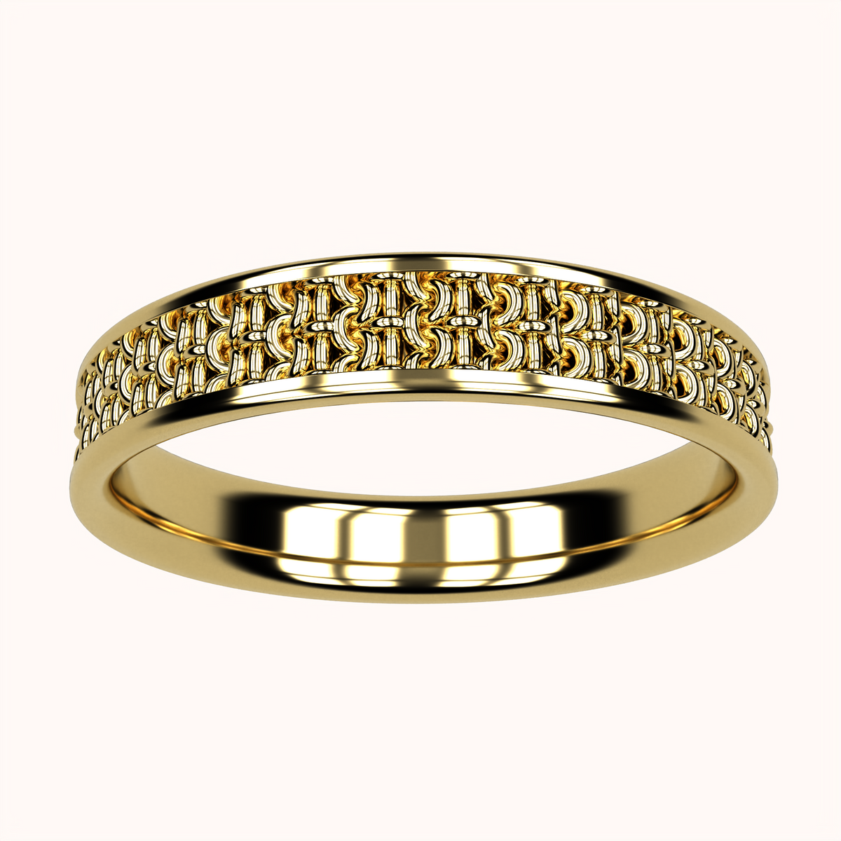 4mm Single Crochet Ring – Crochet Collection (14k Gold)