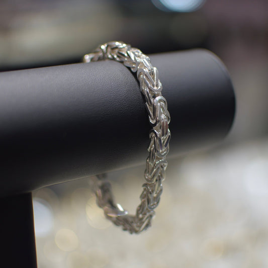7mm Königskettenarmband 925er Silber