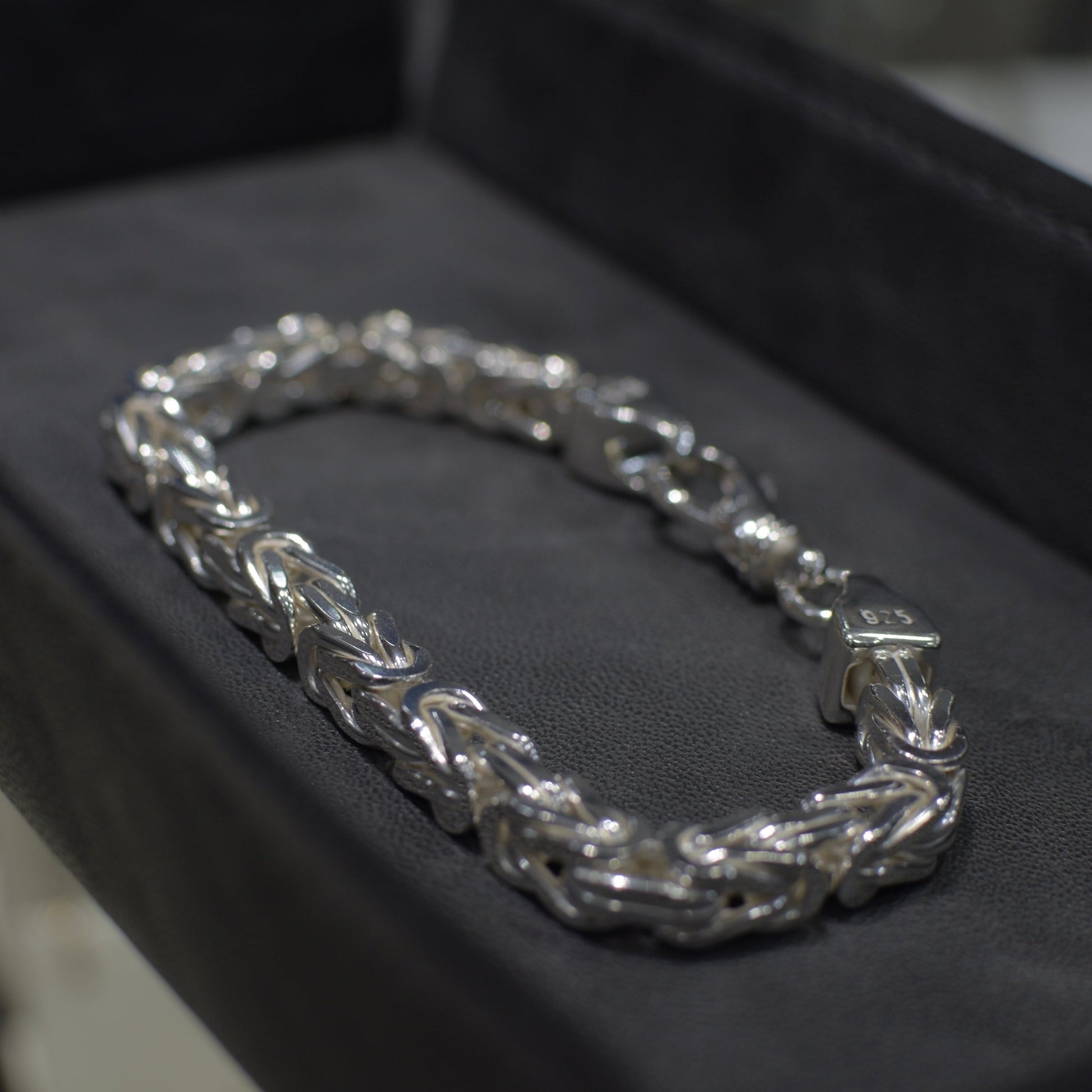 8mm Königskettenarmband 925er Silber