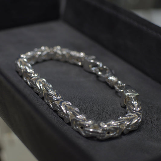 8mm Königskettenarmband 925er Silber