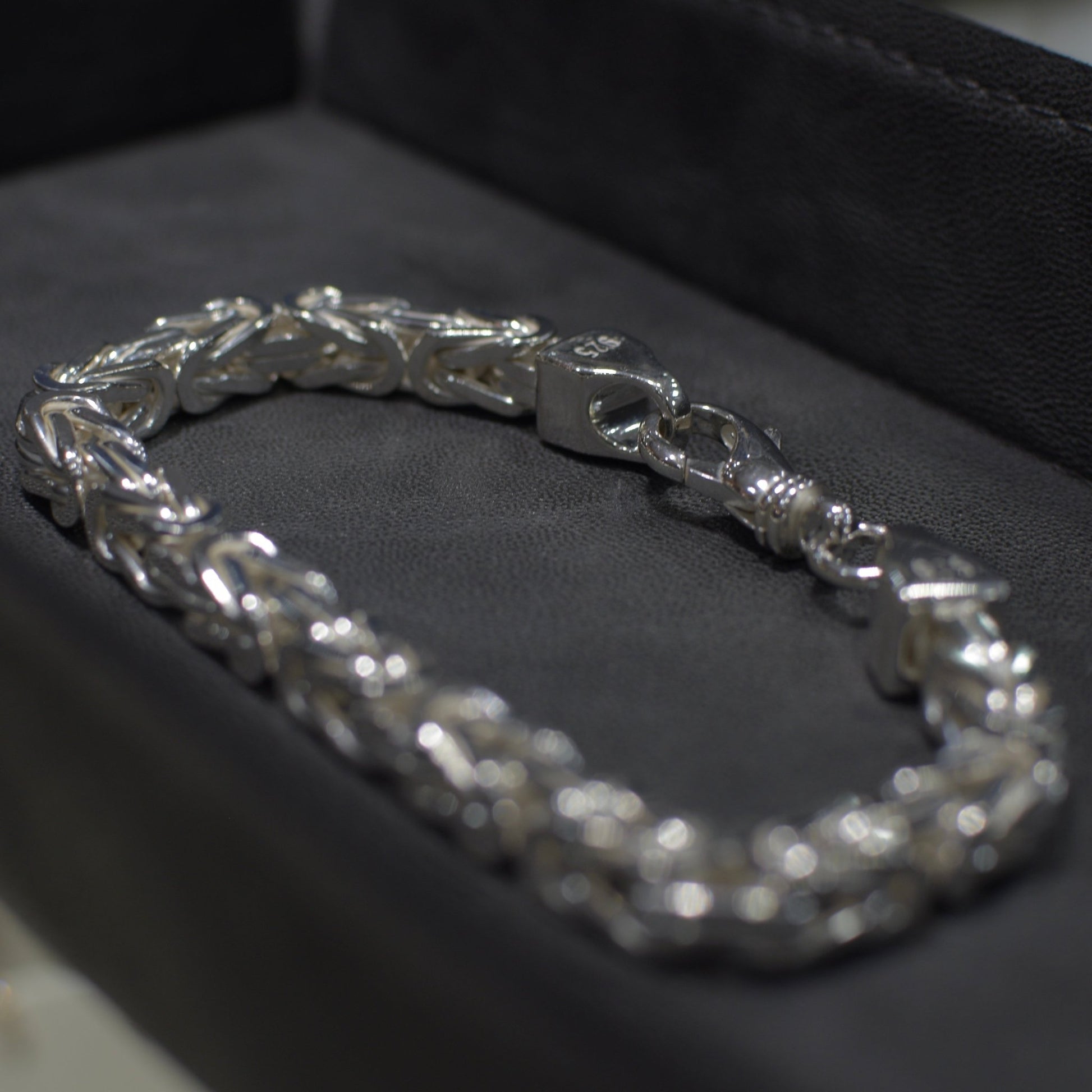 8mm Königskettenarmband 925er Silber