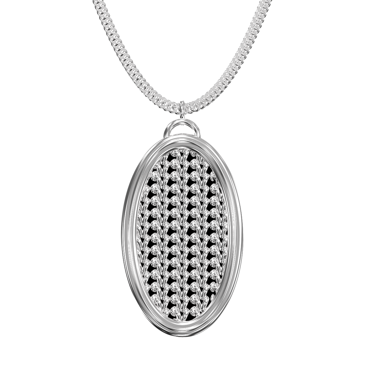 Crochet Necklace Victoria - 925 Sterling Silver - VIDRAGOLD Crochet Collection