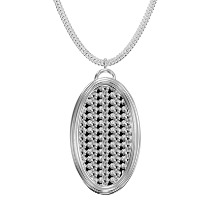 Crochet Necklace Victoria - 925 Sterling Silver - VIDRAGOLD Crochet Collection