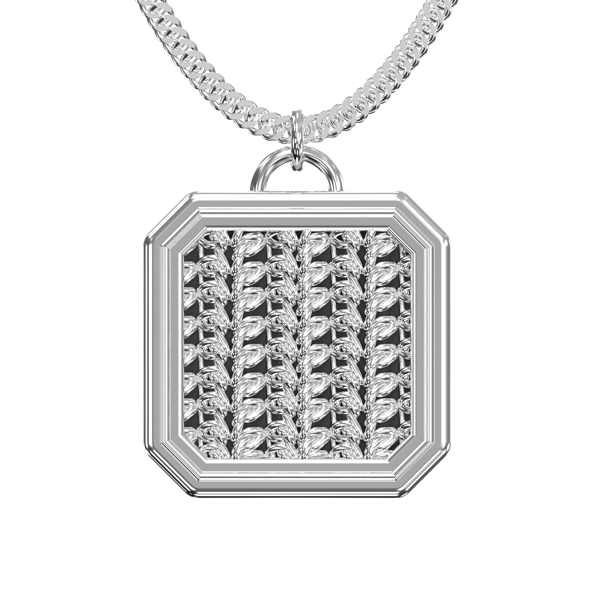 Crochet Necklace Catherine - 925 Sterling Silver - VIDRAGOLD Crochet Collection