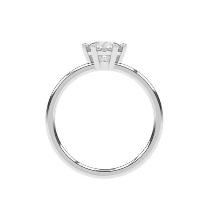 JANE 1ct Lab Diamond Round Engagement Ring Brilliant, 14K Gold
