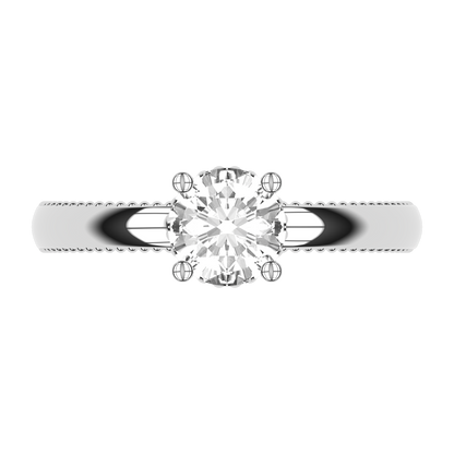 LISA 1ct Lab Diamond Round Engagement Ring Brilliant, 14K Gold