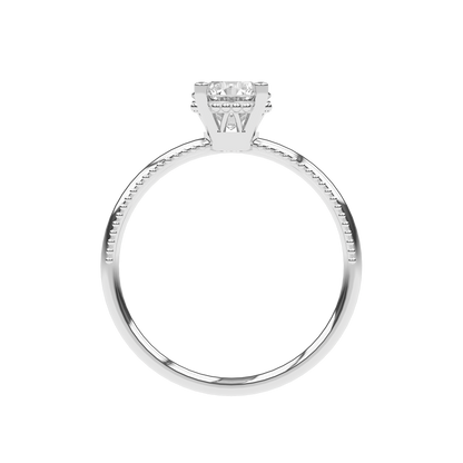 LISA 1ct Lab Diamond Round Engagement Ring Brilliant, 14K Gold