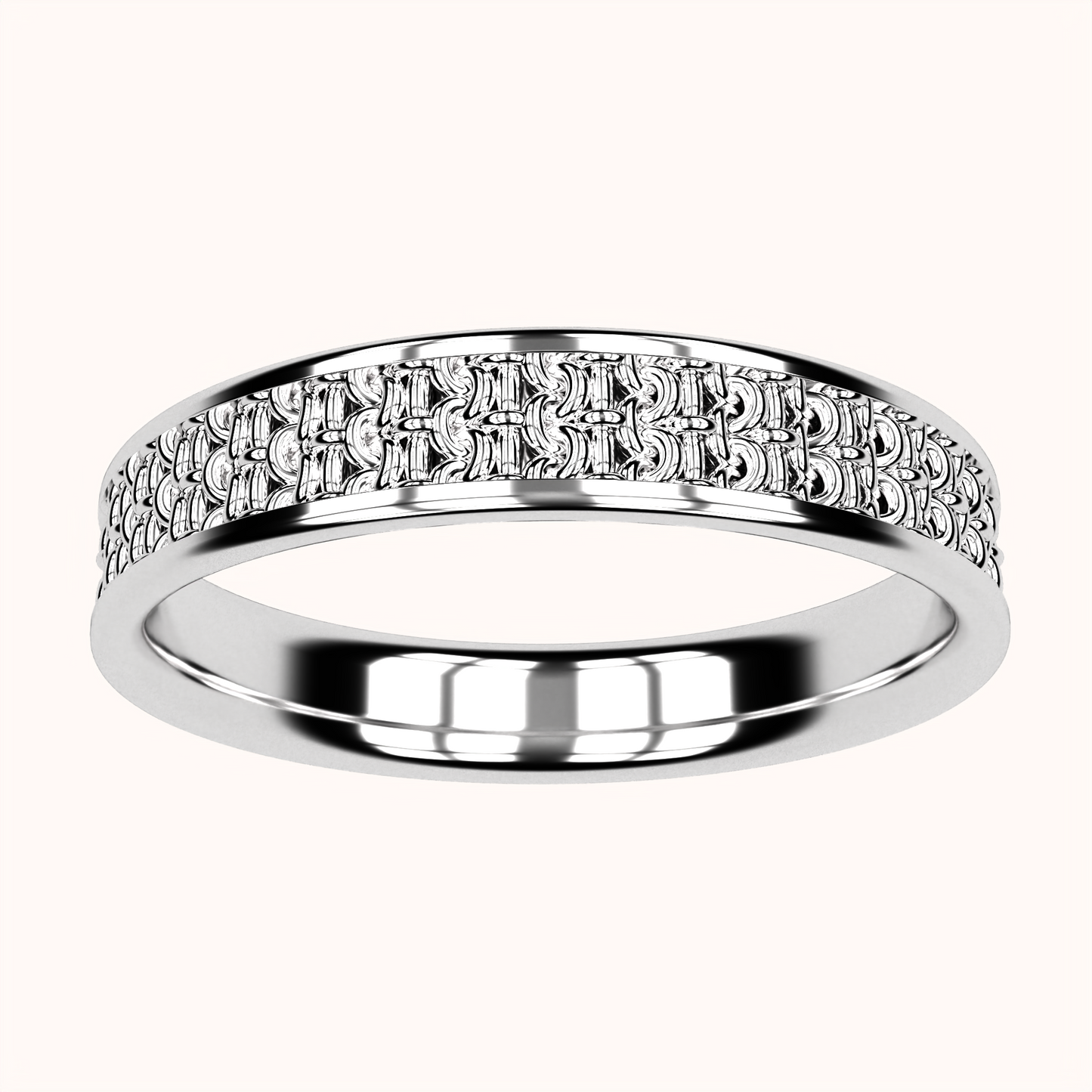 4mm Single Crochet Ring – Crochet Collection (925 Sterling Silver)