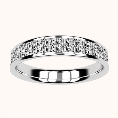 4mm Single Crochet Ring – Crochet Collection (925 Sterling Silver)